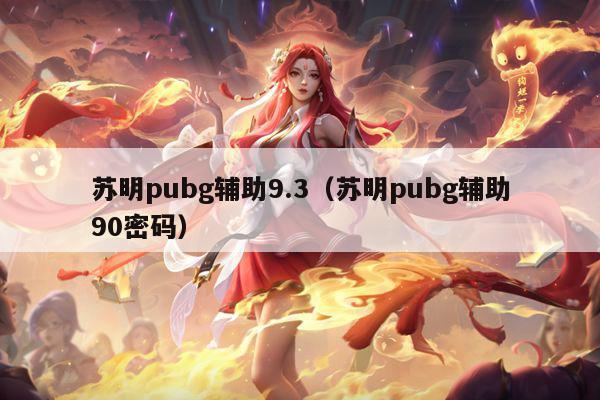 苏明pubg辅助9.3