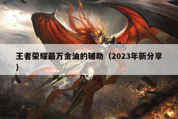 王者荣耀最万金油的辅助（2023年新分享）