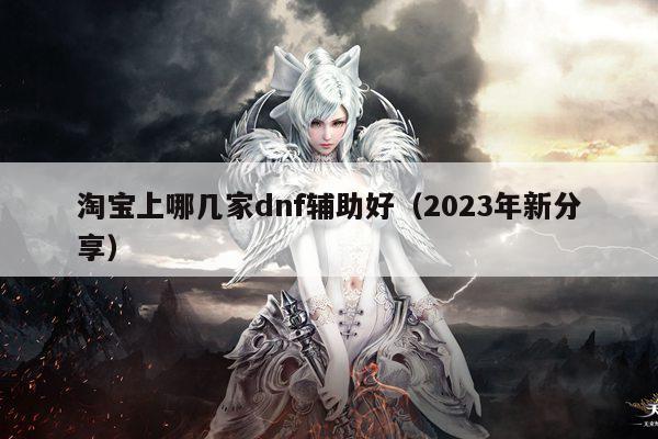 淘宝上哪几家dnf辅助好（2023年新分享）