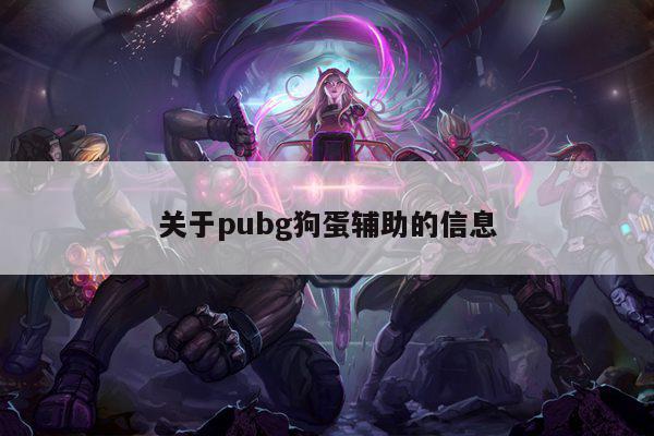 pubg狗蛋辅助