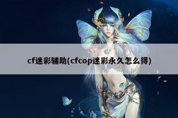 cf迷彩辅助(cfcop迷彩永久怎么得)