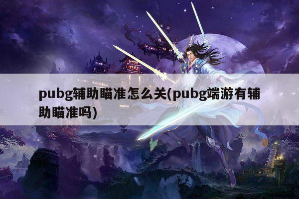 pubg辅助瞄准怎么关