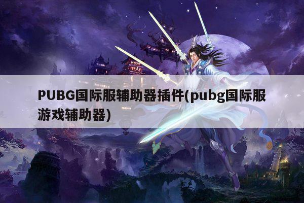 PUBG国际服辅助器插件(pubg国际服游戏辅助器)