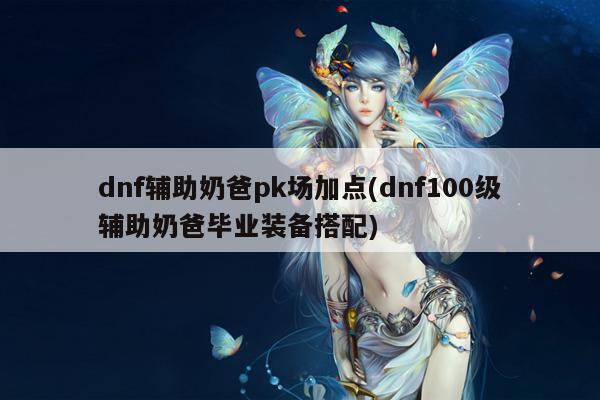 dnf辅助奶爸pk场加点(dnf100级辅助奶爸毕业装备搭配)