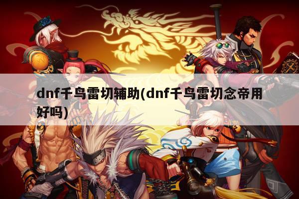 dnf千鸟雷切辅助(dnf千鸟雷切念帝用好吗)